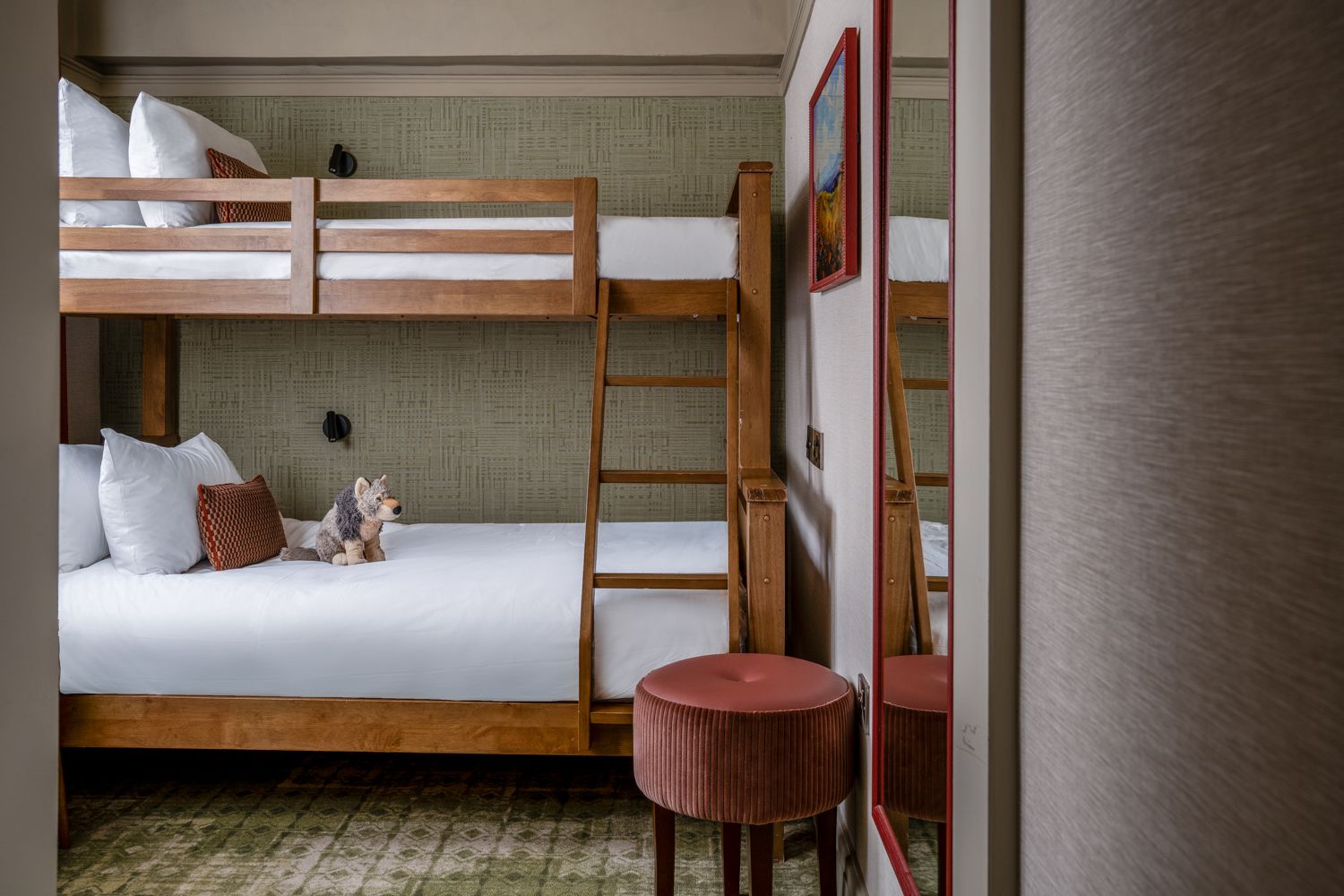 bunk beds in the family bedroom