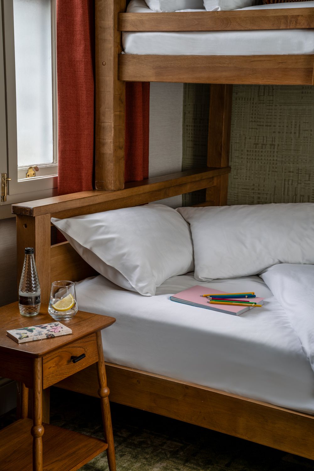 bunk beds in the family bedroom