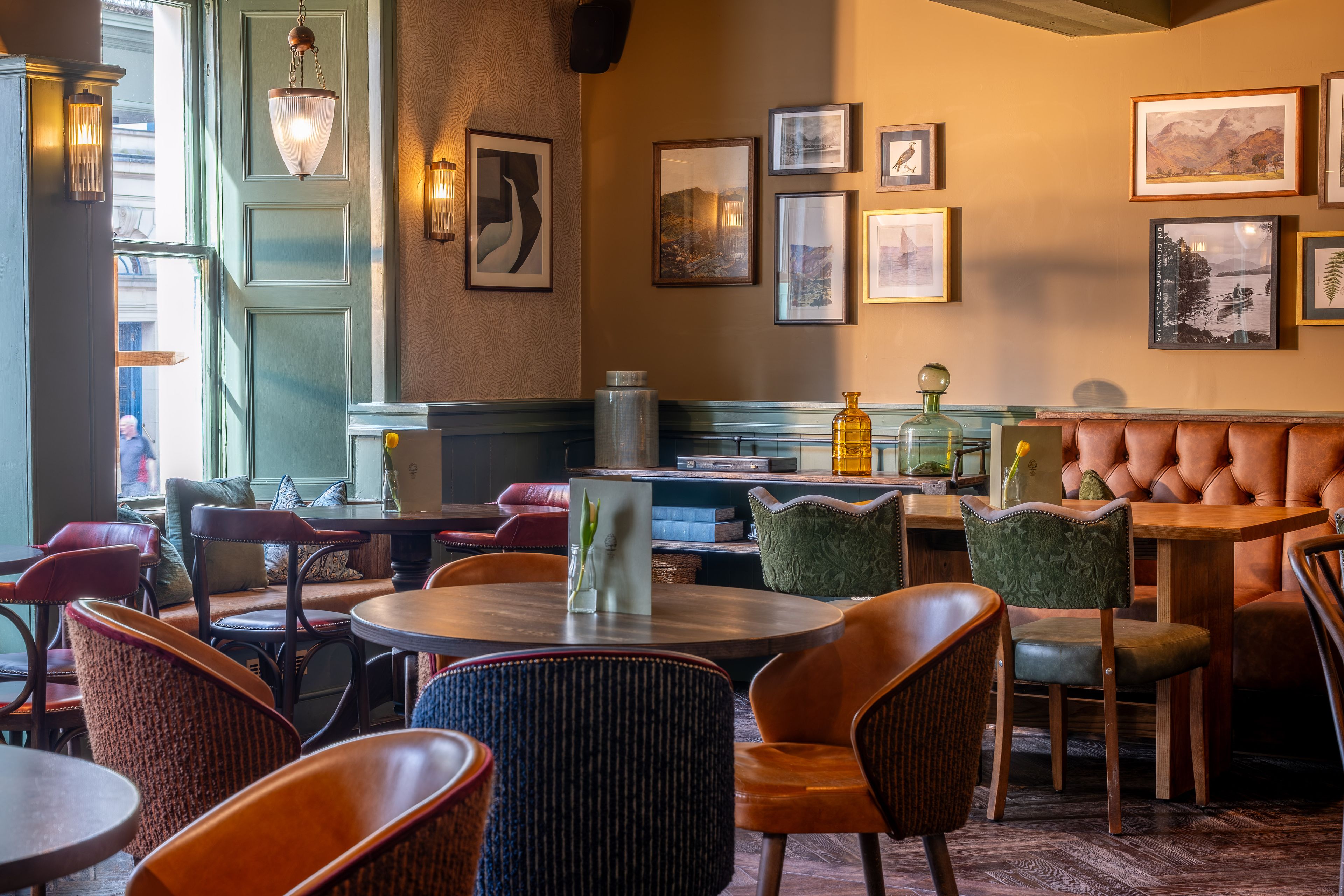 restaurant area at the royal oak