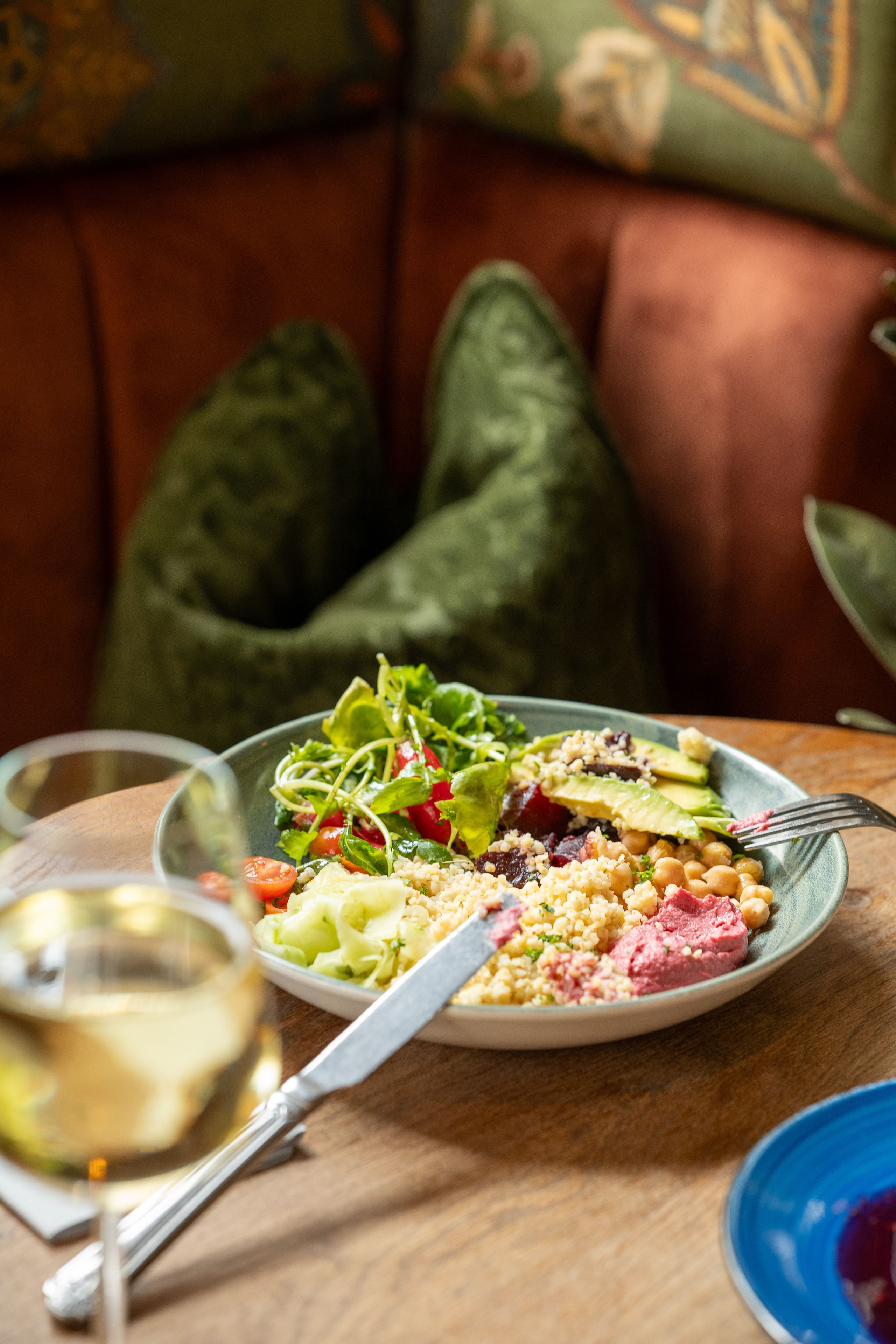 salad bowl in the restaurant